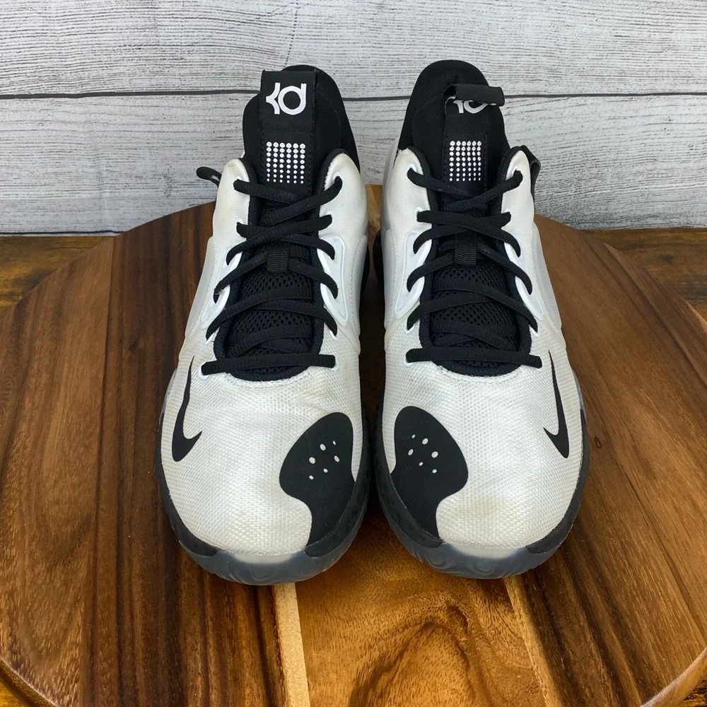 Nike KD Trey 5 VII White Bright Crimson Black Basketball Shoe AT1200-100 Men 9.5